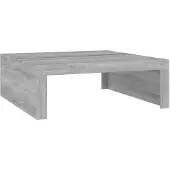 vidaXL Couchtisch Grau Sonoma 100x100x35 cm Holzwerkstoff