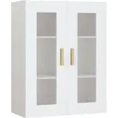 vidaXL Hängeschrank Weiß 69,5x34x90 cm