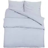 vidaXL Bettwäsche-Set Grau 260x240 cm Baumwolle