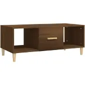 vidaXL Couchtisch Braun Eichen-Optik 102x50x40 cm Holzwerkstoff