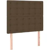 vidaXL Kopfteil Dunkelbraun 100 x 5 x 118/128 cm Stoff