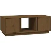 vidaXL Couchtisch Honigbraun 110x50x40 cm Massivholz Kiefer