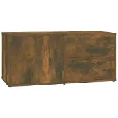 vidaXL TV-Schrank Räuchereiche 80x34x36 cm Holzwerkstoff