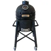 Patton Kamado Grill Holzkohlegrill "PREMIUM", Grill Ø33.5cm, Schwarz