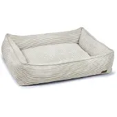Designed By Lotte Ribbed, Kissen Tierbett, Drinnen, Hund, Grau, Rechteckig, Einfarbig