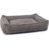 Designed By Lotte Ribbed Liegebett Hundebett, Farbe:braun, Größe:95x80 cm