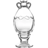 Clayre & Eef Glastopf Ø 8x14 cm Transparant Glas