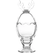 Clayre & Eef Glastopf Ø 8x21 cm Transparant Glas