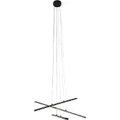 QAZQA Hängelampe schwarz inkl. LED 3-Stufen dimmbar 6 Lichter - Jolanta