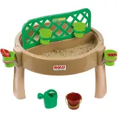 DOLU Gardening, Sand, Water, Creativity 4-in-1 Spieltisch, Braun