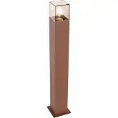 QAZQA Industrielle Steh Außenleuchte 70 cm rostBraun IP44 Dänemark
