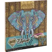 GrafiX Green Leinwand Diamant-Gemälde Elefant, 30x30cm