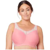 Glamorise Nahtloser Sport-BH für hohe Belastung Glamorise Sanftes Pink
