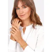 Elli Armband Ankerkette Rolokette Unisex 925 Silber Rhodiniert Elli Premium Gold