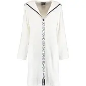 Cawö Bademantel 3101 Uni Reißverschluss Weiß Damen-S