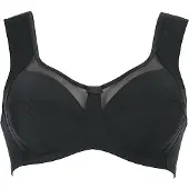 Anita Soft-BH SINCE 1886 "Clara", Damen, Gr. 80, Cup E, schwarz, Obermaterial: 80% Polyamid, 20% Elasthan, BHs Soft-BH, breite Träger, hoher Rücken, dreigeteiltes Cup, gefütterte Formblende