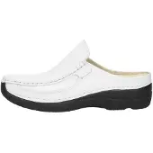 Wolky Clogs Roll Slide Printed Leather White Damen-Schuhgröße 36