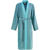 Cawö Bademantel 6431 Kimono Turquoise Damen-42