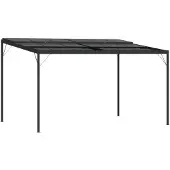 vidaXL Pavillon mit Dach Anthrazit 4x3x2,5 m Aluminium und Stahl