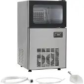 vidaXL Eiswürfelmaschine Schwarz 45 kg / 24 h