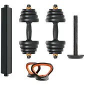 Fed Hantelset V2+stange+kettlebell 30kg