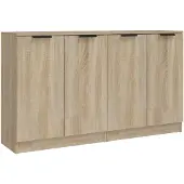 vidaXL Sideboards 2 Stk. Sonoma Eiche 60x30x70 cm Holzwerkstoff