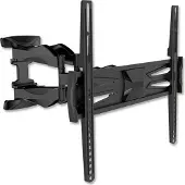 TM Electron TMSLC140 Wandhalterung Universal Neigbarer Schwenkarm mit Doppelarm für LED-, OLED-, LCD-, Plasma-Monitore oder TV-Geräte of 32" bis 60", MAX. 30Kg, VESA 400X400, Schwarz