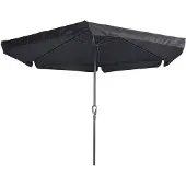 Lesli Living Sonnenschirm "Gemini Black" Schwarz ø 300 cm