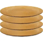 Koziol Teller Koziol Bio-Circulair Club Plate Nature Wood 26 cm (4-Stück)
