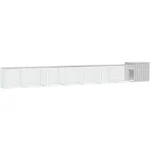 vidaXL Hühnerkäfig Grau 700x91x100 cm Verzinkter Stahl
