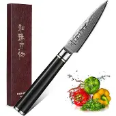 HEZHEN - Damast-Schälmesser - B1Z Classic Serie