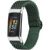 IMoshion Elastisches Nylonarmband für das Fitbit Charge 5 - Grün
