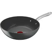 Tefal Renew+ C42419, Rund, Wok-/Bratpfanne, Grau, Keramik, Aluminium, 3,67 l