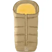 Heitmann Fußsack "Eisbärchen - Komfort 2 in 1 Lammfell Winterfußsack - Premium Qualität", Baby, beige, Polyester, Fußsäcke Fußsack, mit Lammfell-Einlage, für Kinderwagen und Buggy, waschbar