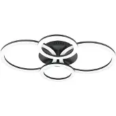 Eglo connect.z Smart-Home LED Deckenlampe Parrapos-Z, ZigBee, App und Sprachsteuerung Alexa, Lichtfarbe einstellbar, dimmbar, schwarz weiß, 62 x 45 cm