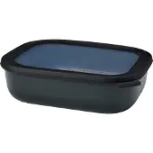Mepal Cirqula - Mikrowellengeschirr - Multikom Multischüssel rechteckig 2000 ml - Nordic black - Meal prep box - Frischhaltedosen mit Deckel