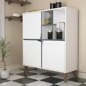 Kalune Design | Sideboard Pulse Wit Spaanplaat 100x115x30 cm | NADUVI