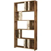 Kalune Design | Bücherregal Lima Naturel Spaanplaat 90x180x20 cm | NADUVI