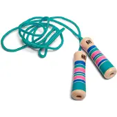 BS Toys Sprintseil Junior 2 Meter Baumwolle/Holz türkis