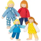 Goki Puppe-Haus-Familie