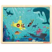 Topbright Toys TOP BRIGHT - Puzzle wooden ocean (100 el. )