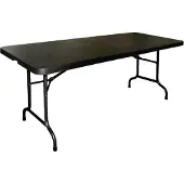 Bolero Rechteckiger Klapptisch Schwarz 183Cm
