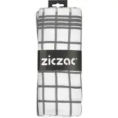Ziczac Geschirrtuch Baumwolle Grau (3er Set)
