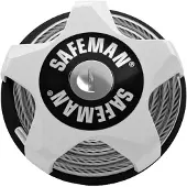 M-Wave SAFEMAN Safeman Schloss für Skier Boards Bikes 75 cm verriegelt automatisch weiss
