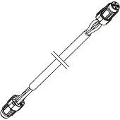 Bosch Akkukabel 400 mm (BCH3910_400) - zuverlässige Verbindung für -Akku....