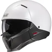 HJC i20 Pearl Weiß / Semi Matt Schwarz Jethelm Größe S