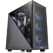 Thermaltake Divider 300 TG Air, Midi Tower, PC, Schwarz, ATX, micro ATX, Mini-ITX, SPCC, 14,5 cm