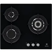Electrolux EGT6633NOK, Schwarz, Integriert, Gaskochfeld, Keramik, 3 Zone(n), 3 Zone(n)