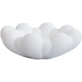 101 Copenhagen Bloom Tablett/Gericht Big Bone Weiß - , Weiß, Keramik