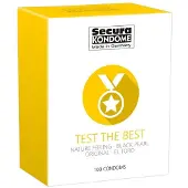 Secura *Test The Best* Sortiment mit -Kondomen (vier beliebte Sorten) 100 St Kondome